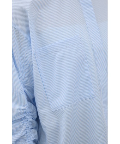 crie conforto（クリーコンフォルト）の「シャーリングスリーブシャツ 長袖 / 秋服 / 冬服（シャツ/ブラウス・レディース・ホワイト/ブルー系その他/ブラック系その他・FREE）」の11枚目の写真