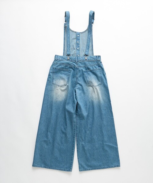 FREAK'S STORE(フリークスストア)の「NAUTICA JEANS CO./ノーティカジーンズ ヒッコリー 2WAYデニムサロペット(サロペット/オーバーオール・レディース・ネイビー/サックスブルー・フリ-)」の5枚目の写真