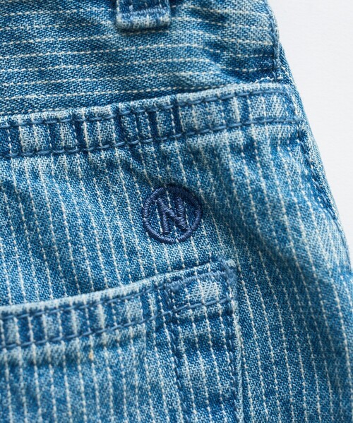 FREAK'S STORE(フリークスストア)の「NAUTICA JEANS CO./ノーティカジーンズ ヒッコリー 2WAYデニムサロペット(サロペット/オーバーオール・レディース・ネイビー/サックスブルー・フリ-)」の8枚目の写真