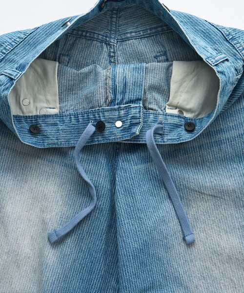 FREAK'S STORE(フリークスストア)の「NAUTICA JEANS CO./ノーティカジーンズ ヒッコリー 2WAYデニムサロペット(サロペット/オーバーオール・レディース・ネイビー/サックスブルー・フリ-)」の15枚目の写真