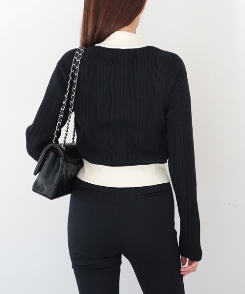 AMBIENT(アンビエント)の「ニットジップカーディガン(カーディガン/ボレロ・レディース・ブラック系その他/アイボリー/グレー/ブルー系その他・FREE)」の13枚目の写真