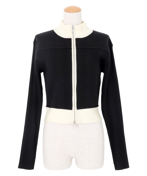 AMBIENT(アンビエント)の「ニットジップカーディガン(カーディガン/ボレロ・レディース・ブラック系その他/アイボリー/グレー/ブルー系その他・FREE)」の6枚目の写真