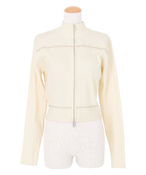 AMBIENT(アンビエント)の「ニットジップカーディガン(カーディガン/ボレロ・レディース・ブラック系その他/アイボリー/グレー/ブルー系その他・FREE)」の5枚目の写真