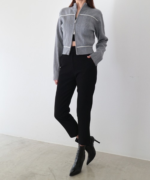 AMBIENT(アンビエント)の「ニットジップカーディガン(カーディガン/ボレロ・レディース・ブラック系その他/アイボリー/グレー/ブルー系その他・FREE)」の15枚目の写真