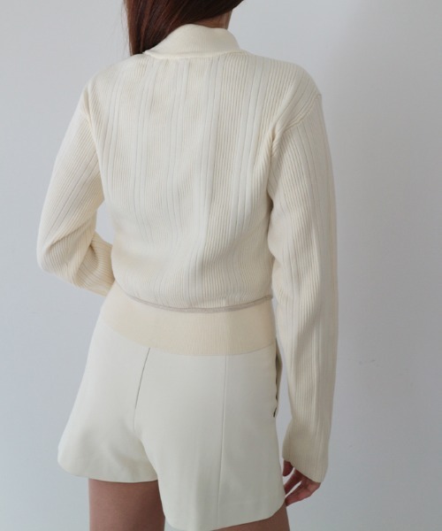 AMBIENT(アンビエント)の「ニットジップカーディガン(カーディガン/ボレロ・レディース・ブラック系その他/アイボリー/グレー/ブルー系その他・FREE)」の11枚目の写真