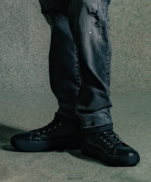 CRIMIE（クライミー）の「DYLAN HGH CUT ZIP SNEAKER（スニーカー・メンズ・ブラック×ブラック/ブラック×ホワイト・10(28.0cm)/9(27.0cm)/7(25cm)/11(29cm)/8(26cm)）」の11枚目の写真