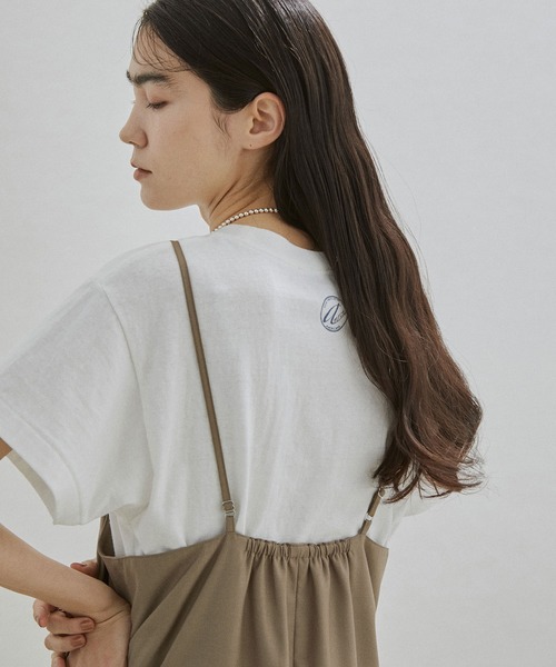 SALON adam et rope'（サロン アダム エ ロペ）の「【ZOZOTOWN限定】ストレートキャミワンピース（ワンピース・レディース・ブラック/ダークカーキ・マルチサイズ）」の7枚目の写真