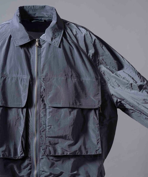 メゾンスペシャル プライムオーバーワッシャーナイロンビッグポケットブルゾン セール】《UNISEX》Prime-Over Washed Nylon Big Pocket Blouson