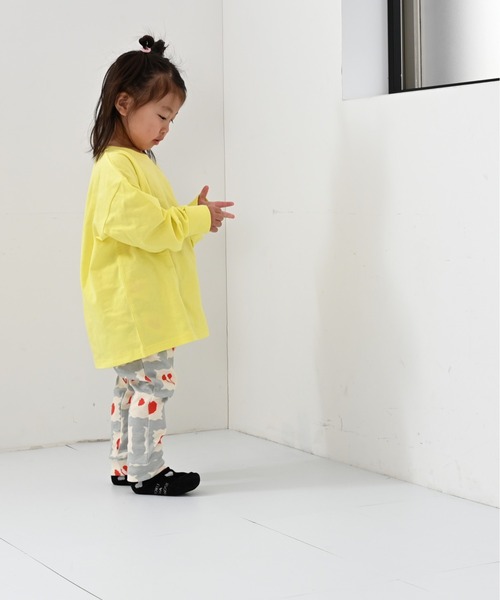 LSP WOW（エルエスピーワオ）の「【LSP WOW!】無地ポケットロンT（Tシャツ/カットソー・キッズ・グリーン/ライトグレー/ベージュ/チャコール/ネイビー/パープル/イエロー/カーキ/ブラック・80/90/100/110/120/130）」の9枚目の写真