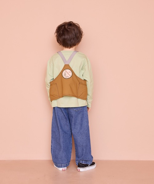 LSP WOW（エルエスピーワオ）の「【LSP WOW!】無地ポケットロンT（Tシャツ/カットソー・キッズ・グリーン/ライトグレー/ベージュ/チャコール/ネイビー/パープル/イエロー/カーキ/ブラック・80/90/100/110/120/130）」の17枚目の写真