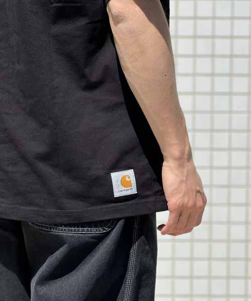 Carhartt WIP(カーハートダブリューアイピー)の「【Carhartt WIP】S/S WIP T-SHIRT ダブルアイピーティーシャツ(Tシャツ/カットソー・メンズ・ブラック/ホワイト・X-LARGE/LARGE/MEDIUM)」の9枚目の写真