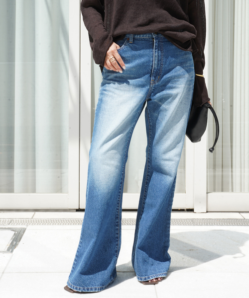 ATTICK BY JOHNBULL/アティック バイ ジョンブル】 FLARE DENIM 