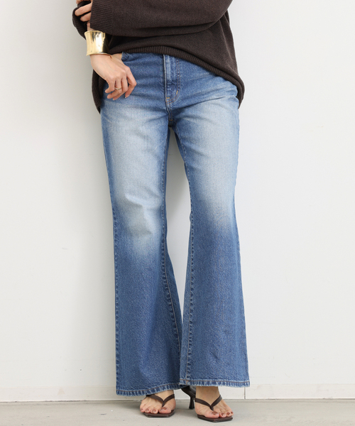Attick by Johnbull(アティックバイジョンブル)の「【ATTICK BY JOHNBULL/アティック バイ ジョンブル】 FLARE DENIM(デニムパンツ・レディース・ブルー・34/36/38)」の7枚目の写真