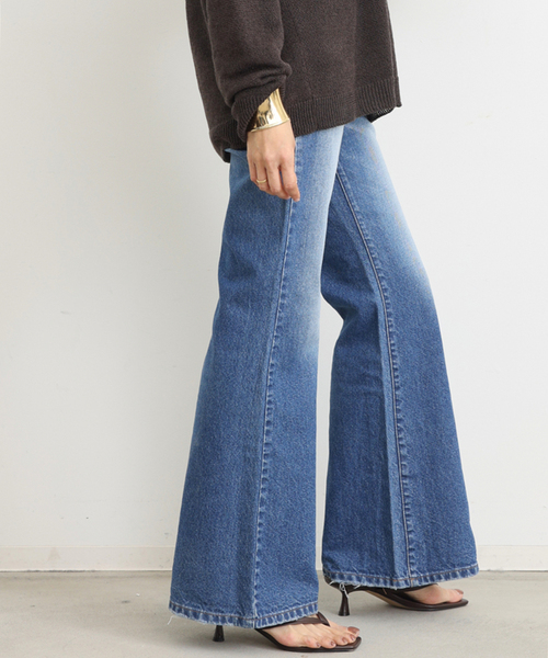 Attick by Johnbull(アティックバイジョンブル)の「【ATTICK BY JOHNBULL/アティック バイ ジョンブル】 FLARE DENIM(デニムパンツ・レディース・ブルー・34/36/38)」の8枚目の写真