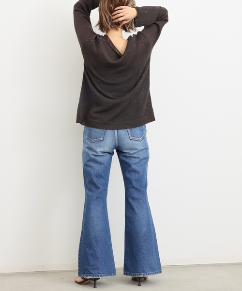 Attick by Johnbull(アティックバイジョンブル)の「【ATTICK BY JOHNBULL/アティック バイ ジョンブル】 FLARE DENIM(デニムパンツ・レディース・ブルー・34/36/38)」の11枚目の写真