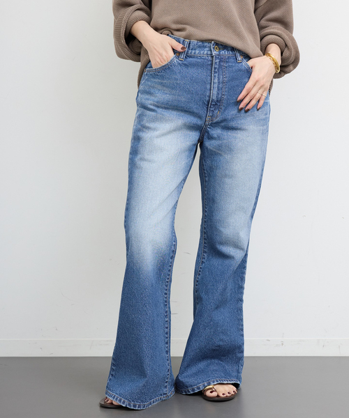 Attick by Johnbull(アティックバイジョンブル)の「【ATTICK BY JOHNBULL/アティック バイ ジョンブル】 FLARE DENIM(デニムパンツ・レディース・ブルー・34/36/38)」の14枚目の写真