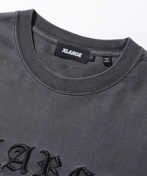 売切れ前に XLARGE PIGMENT DYED OLD ENGLISH LOGO L/S TEE XLARGE | PIGMENT DYED OLD ENGLISH LOGO L/S TEE(