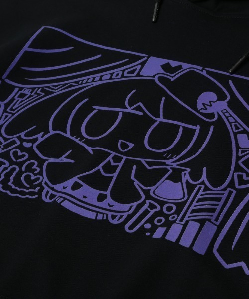 SPECIAL PRODUCT DESIGN(スペシャルプロダクトデザイン)の「〈ぺぽよ きゃらくた~ず〉しんで・やんで パーカー ブラック(パーカー・メンズ・ブルー/レッド・SMALL/MEDIUM/LARGE/X-LARGE)」の9枚目の写真