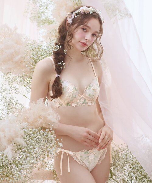Risa Magli（リサマリ）の「シュクリエ ブラジャー（E-F）（ブラジャー・レディース・ベビーピンク/サックスブルー/ホワイト・E65/E70/E75/F65/F70/F75）」の19枚目の写真