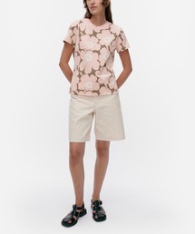 マリメッコ　花柄 ベージュ Tシャツ 半袖 marimekko（Tシャツ(半袖/袖なし)）のフリマアイテム一覧