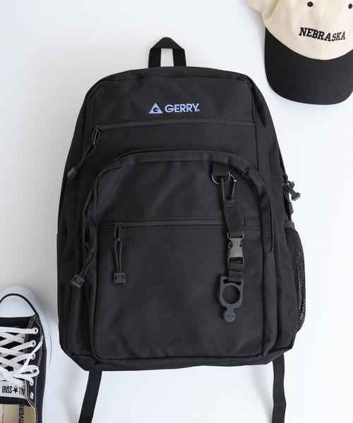 GERRY（ジェリー）の「GERRY ボトルホルダー付２層リュック（バックパック/リュック・メンズ・ホワイト/ブルー・FREE）」の2枚目の写真
