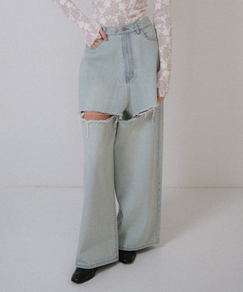 uさま honey mi honey ボトムス グレー ハニーミーハニー HONEY MI HONEY｜ハニーミーハニーのパンツ（グレー/灰色系