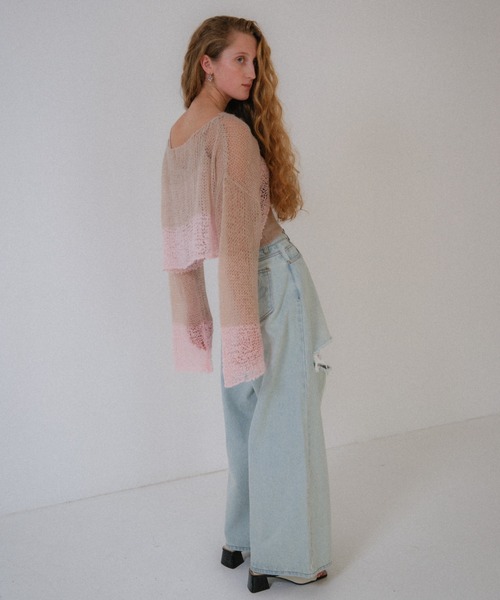 HONEY MI HONEY(ハニーミーハニー)の「boys denim pants(デニムパンツ・レディース・グレー/ピンク/ブルー系その他・FREE)」の6枚目の写真