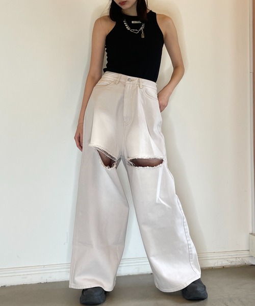 パンツ HONEY MI HONEY two-way denim flare pants パンツ HONEY MI HONEY two-way denim flare pants two-way