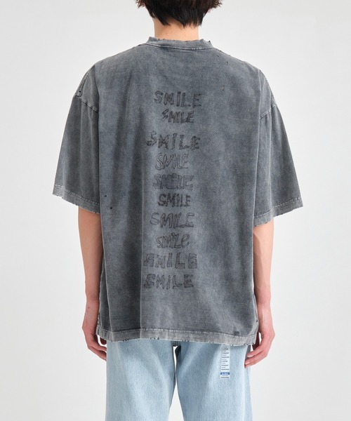 MIHARAYASUHIRO（ミハラヤスヒロ）の「【Maison MIHARA YASUHIRO/ メゾンミハラヤスヒロ】BLEACHED TEE（Tシャツ/カットソー・メンズ・ブラック/ブルー/ピンク・46/44）」の7枚目の写真