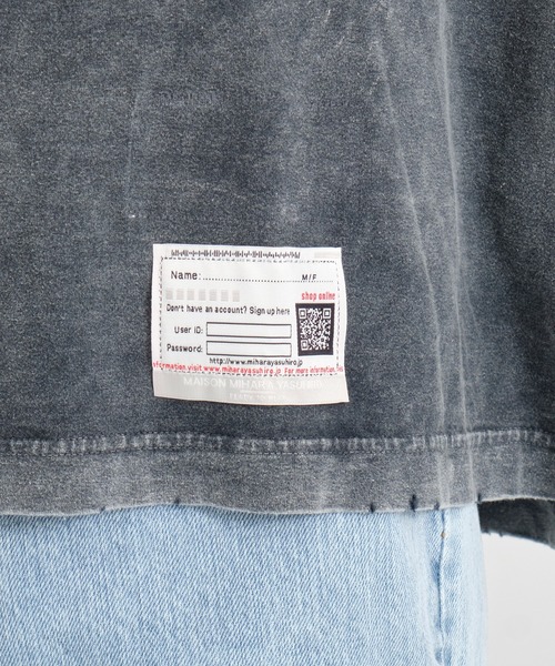 MIHARAYASUHIRO（ミハラヤスヒロ）の「【Maison MIHARA YASUHIRO/ メゾンミハラヤスヒロ】BLEACHED TEE（Tシャツ/カットソー・メンズ・ブラック/ブルー/ピンク・46/44）」の12枚目の写真