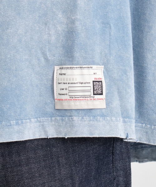 MIHARAYASUHIRO（ミハラヤスヒロ）の「【Maison MIHARA YASUHIRO/ メゾンミハラヤスヒロ】BLEACHED TEE（Tシャツ/カットソー・メンズ・ブラック/ブルー/ピンク・46/44）」の22枚目の写真