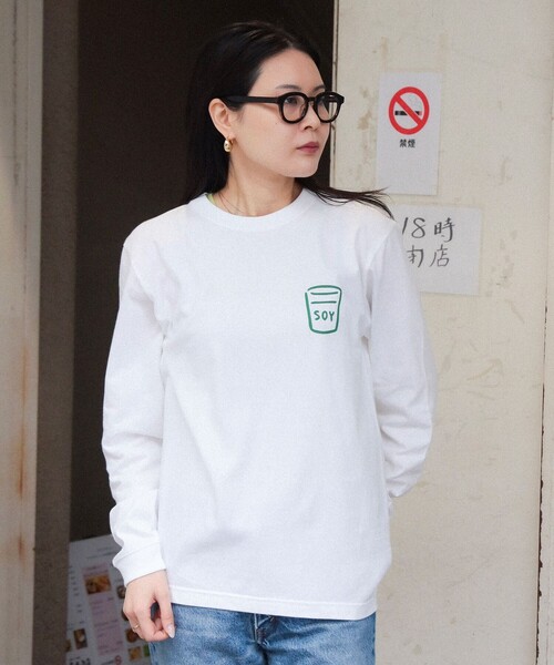 tシャツ 白根ゆたんぽ / soy milk Long Sleeve Tee Shirt レディース メンズ 白根ゆたんぽ / soy milk Long Sleeve Tee Shirt（Tシャツ