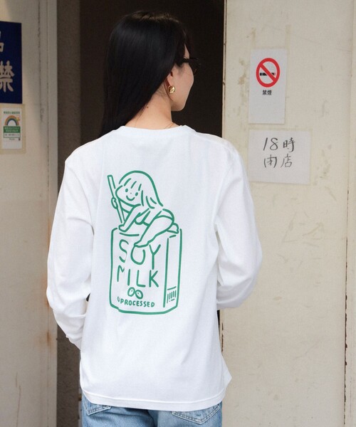 tシャツ 白根ゆたんぽ / soy milk Long Sleeve Tee Shirt レディース メンズ 白根ゆたんぽ / soy milk Long Sleeve Tee Shirt（Tシャツ