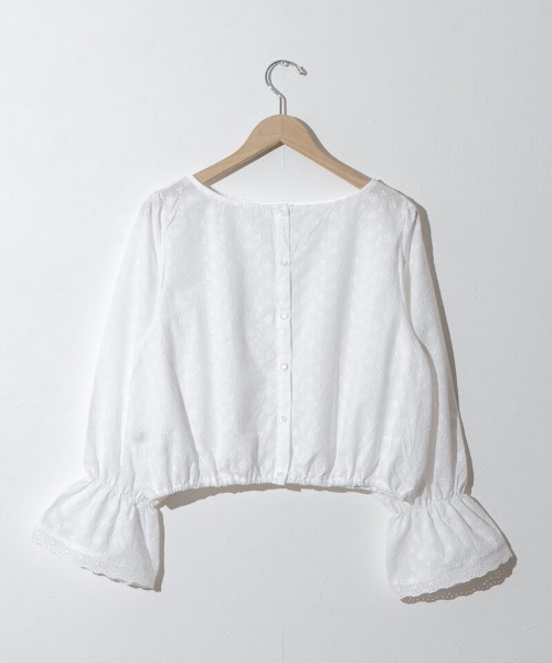 flower（フラワー）の「ブルームカットワークブラウス（シャツ/ブラウス・レディース・ホワイト/ネイビー・FREE）」の20枚目の写真