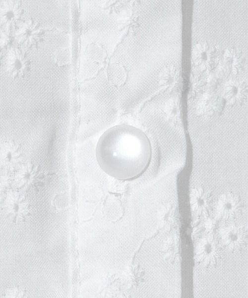 flower（フラワー）の「ブルームカットワークブラウス（シャツ/ブラウス・レディース・ホワイト/ネイビー・FREE）」の19枚目の写真