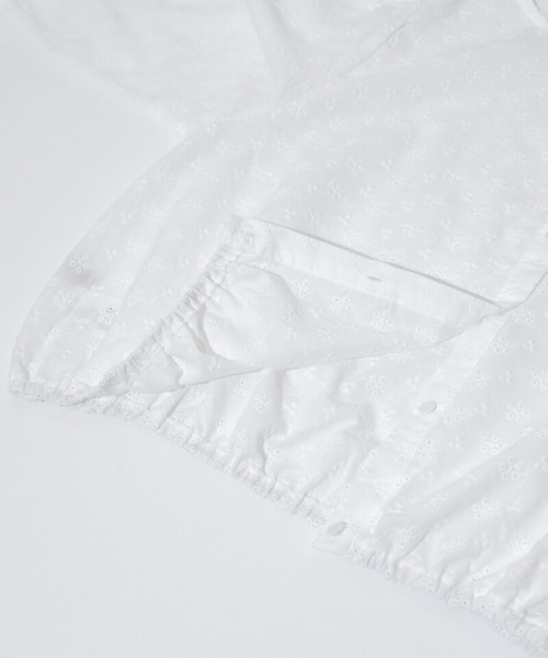 flower（フラワー）の「ブルームカットワークブラウス（シャツ/ブラウス・レディース・ホワイト/ネイビー・FREE）」の18枚目の写真