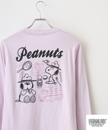 PEANUTS（ピーナッツ）の「PEANUTS　刺繍＆プリント長袖Tシャツ（Tシャツ/カットソー）」