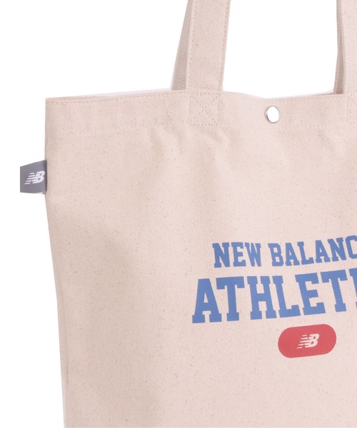 NEW BALANCE(ニューバランス)の「A4 キャンバストート ロゴプリント(トートバッグ・メンズ・グレー/ブルー/ブラック・フリ-)」の9枚目の写真