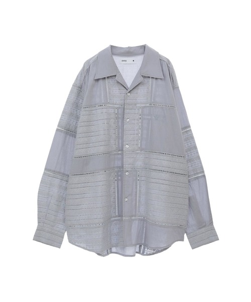 CONVERSE TOKYO(コンバーストウキョウ)の「LACE CAMBRIC PATCHWORK SHIRT(シャツ/ブラウス・レディース・ホワイト/サックスブルー/ブラック・SMALL/MEDIUM)」の22枚目の写真