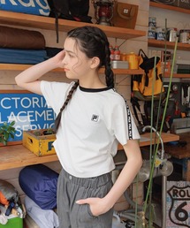 GLOBAL WORK | FILAコラボ/ドロスト半袖/310286(Tシャツ/カットソー)