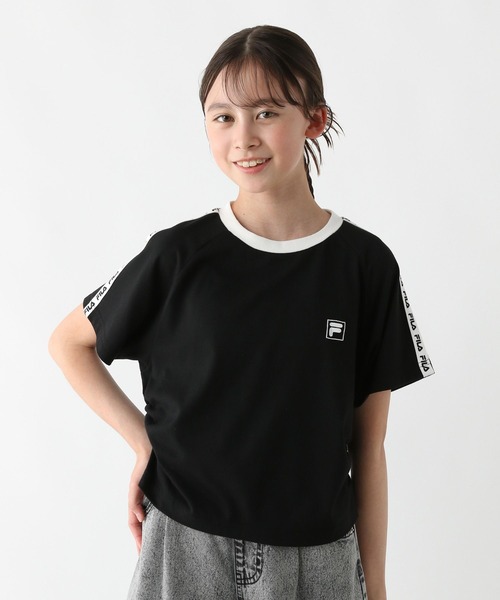 GLOBAL WORK（グローバルワーク）の「FILAコラボ/ドロスト半袖/310286（Tシャツ/カットソー・キッズ・ブラック/ホワイト・130cm/140cm/150cm/160cm）」の10枚目の写真