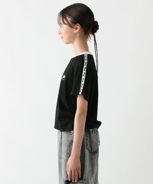 GLOBAL WORK（グローバルワーク）の「FILAコラボ/ドロスト半袖/310286（Tシャツ/カットソー・キッズ・ブラック/ホワイト・130cm/140cm/150cm/160cm）」の12枚目の写真