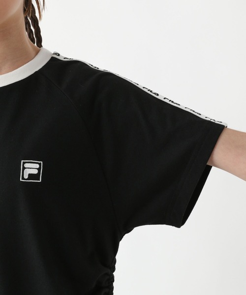 GLOBAL WORK（グローバルワーク）の「FILAコラボ/ドロスト半袖/310286（Tシャツ/カットソー・キッズ・ブラック/ホワイト・130cm/140cm/150cm/160cm）」の16枚目の写真