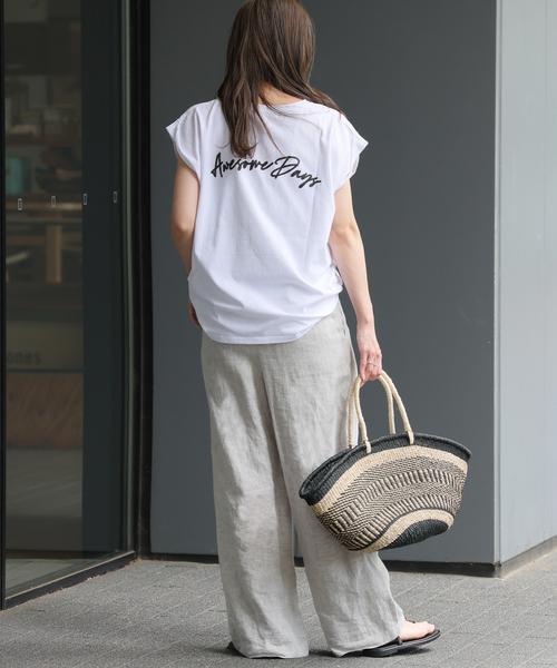 JOURNAL STANDARD No.14フレンチリネンワイドイージー JOURNAL STANDARD relume パンツ 「追加」手洗い可 / No.14