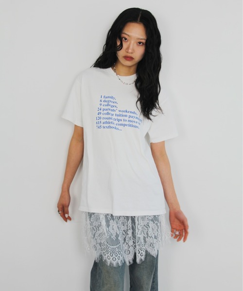 IMARI(イマリ)の「【 IMARI / イマリ 】 シアー レース レイヤード スカート(スカート・レディース・ホワイト/ブラック・FREE)」の3枚目の写真