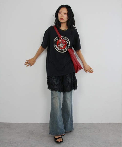 IMARI(イマリ)の「【 IMARI / イマリ 】 シアー レース レイヤード スカート(スカート・レディース・ホワイト/ブラック・FREE)」の13枚目の写真