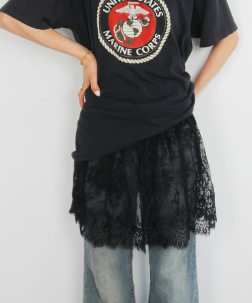IMARI(イマリ)の「【 IMARI / イマリ 】 シアー レース レイヤード スカート(スカート・レディース・ホワイト/ブラック・FREE)」の11枚目の写真
