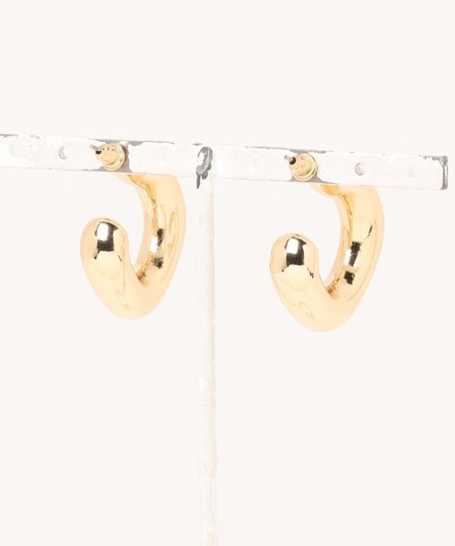 ATHENAIS ORGANIS SHAPE HOOP EARRINGS（ピアス（両耳用