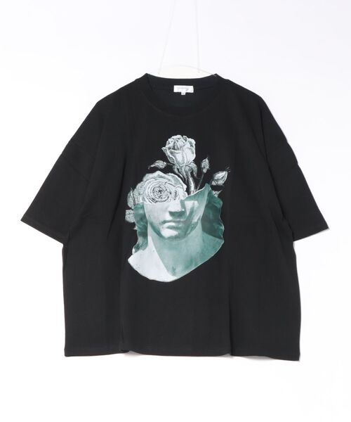 NILWAY(ニルウェイ)の「アソートデザインコットンTシャツ(Tシャツ/カットソー・メンズ・ブラック系/チャコール/ホワイト系3/ブラック系2/グレー系/ホワイト系1/ホワイト系/ブラック/ブラック系3/ブラック系1/ホワイト/ホワイト系2・LARGE/MEDIUM)」の8枚目の写真