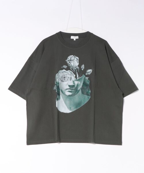 NILWAY(ニルウェイ)の「アソートデザインコットンTシャツ(Tシャツ/カットソー・メンズ・ブラック系/チャコール/ホワイト系3/ブラック系2/グレー系/ホワイト系1/ホワイト系/ブラック/ブラック系3/ブラック系1/ホワイト/ホワイト系2・LARGE/MEDIUM)」の12枚目の写真